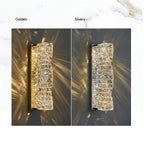 Dimmable Modern Luxury Crystal Design LED Wall Light Bedroom Living Room – photo 6