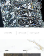 Dimmable Modern Luxury Crystal Design LED Wall Light Bedroom Living Room – photo 9