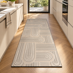 Japanese diatomite kitchen mat Design D with abstract curved line pattern