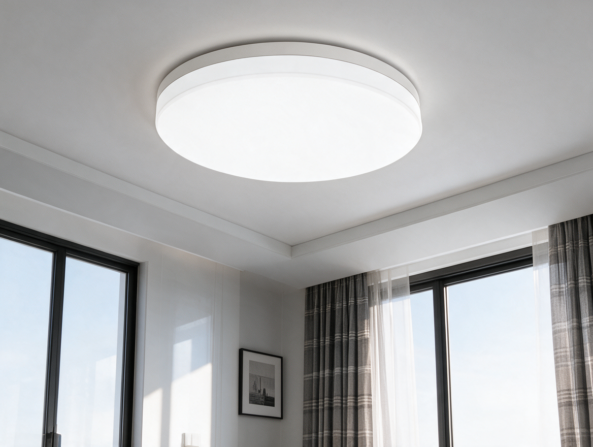 Ultra-thin LED ceiling lamp mounted flush to ceiling