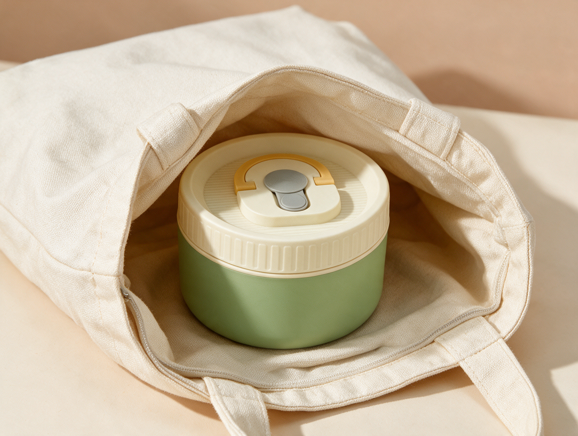 Sealed lunch box packed in a bag without leaking