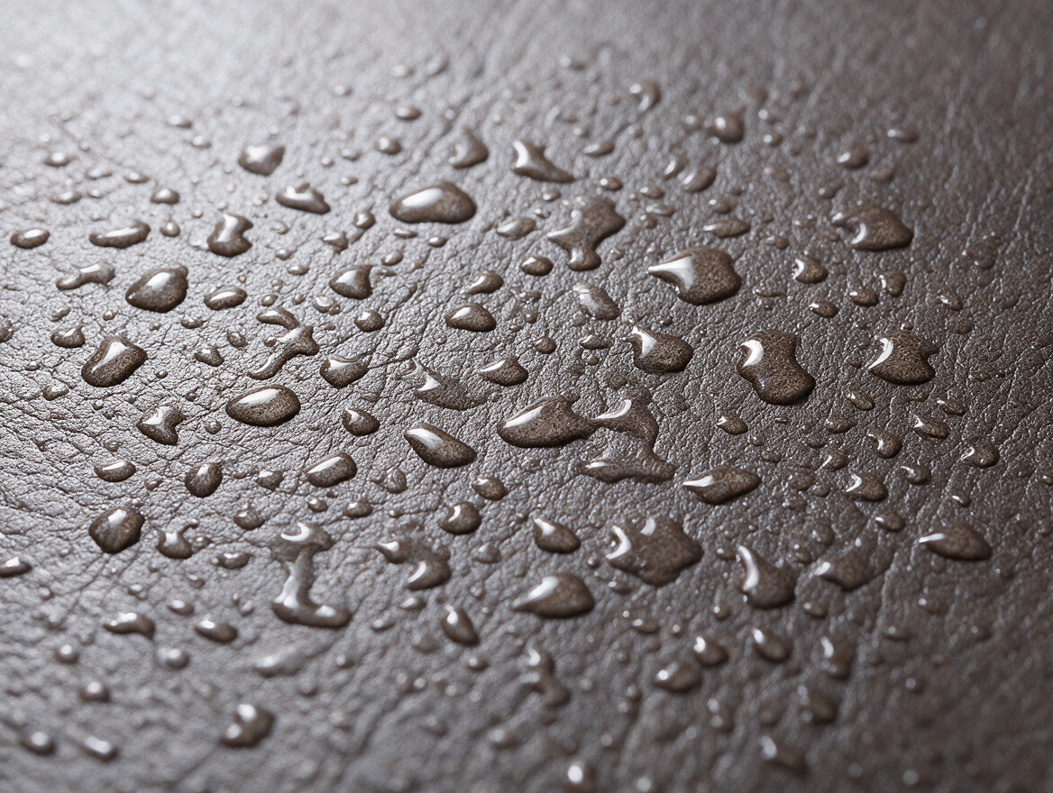 Close-up of embossed water-droplet placemat texture
